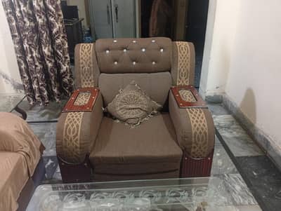 Sofa Set (3+2+1) with Center & Side Tables and also lcd 40inch