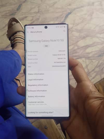 samsung Note 1O  5G  12    256