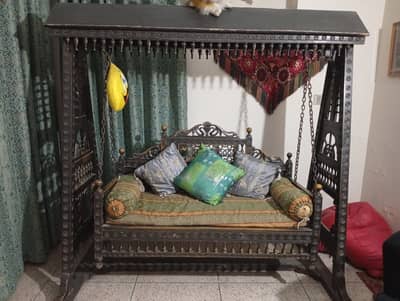 Solid Wooden Full Size Jhoola & Wooden Chairs for sale