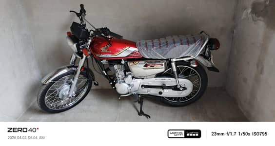 Honda Cg 125 Silver Red  Special Edition