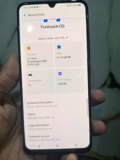 Vivo Y55 – 8GB RAM, 128GB Storage, 50MP Camera