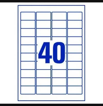 A4 size Sticker Labels Sheets for Barcode Crystal Brand