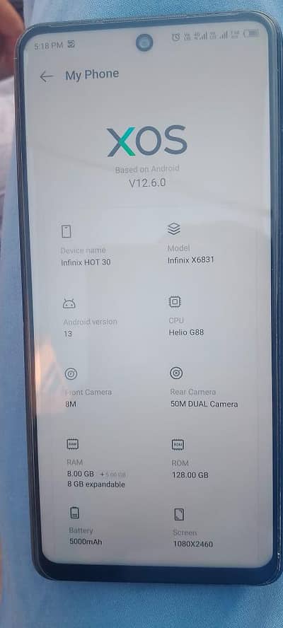 Infinix Hot 30 = use ma Mel jay ga /03026935822 phone number and whats