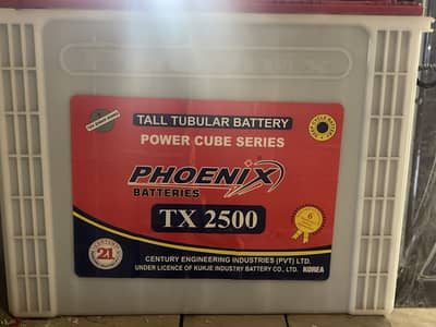 PHOENIX TX-2500 TALL TUBULAR BATTERY