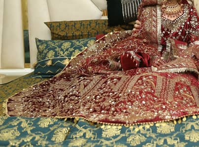 kashees brand lehnga with cancan