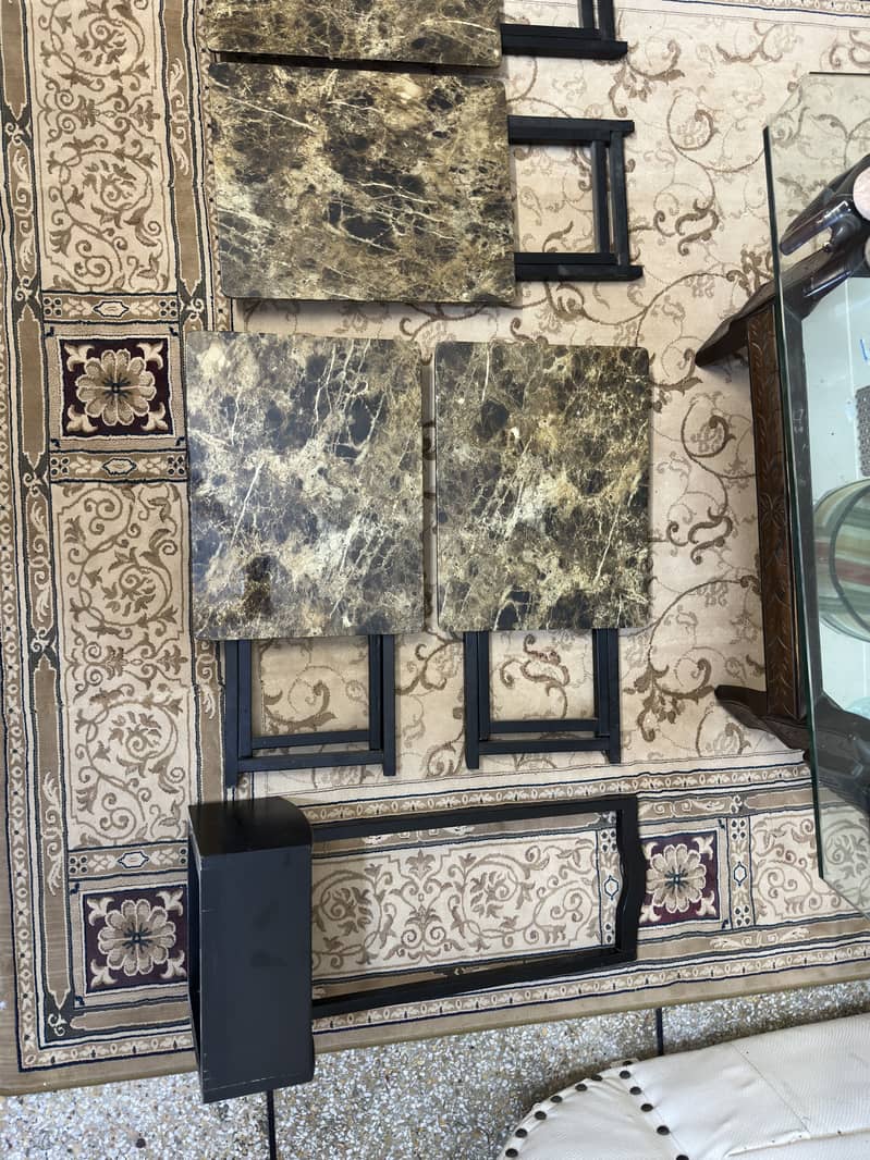 4 table set with stand 2