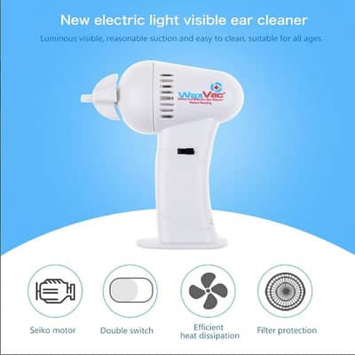 Electric LED Ear Cleaner (WaxVac) – Safe Ear Wax Remover | Pickup Only