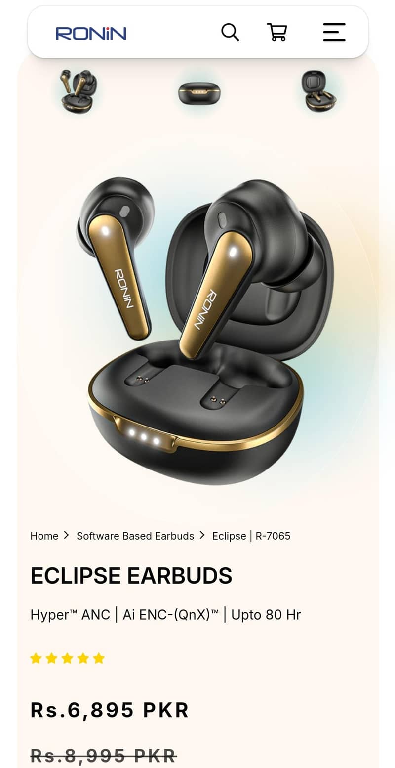 Ronin Eclipse Earbuds 0