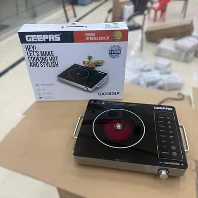 Geepas Digital Infrared Universal Hot Plate – Electric Cooking Plate