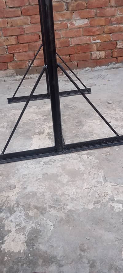 Home made pullup bar with make heavy iron