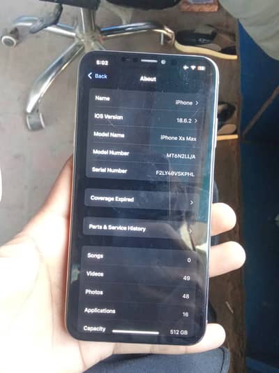 Apple iPhone XS Max 512 GB with box charger : No exchange