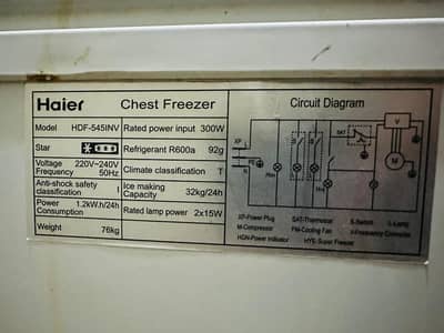 Haier freezer inverter Double door