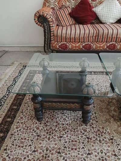 center table and 2 side tables