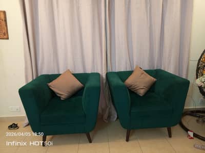 Sofa Chairs in Sea Blue