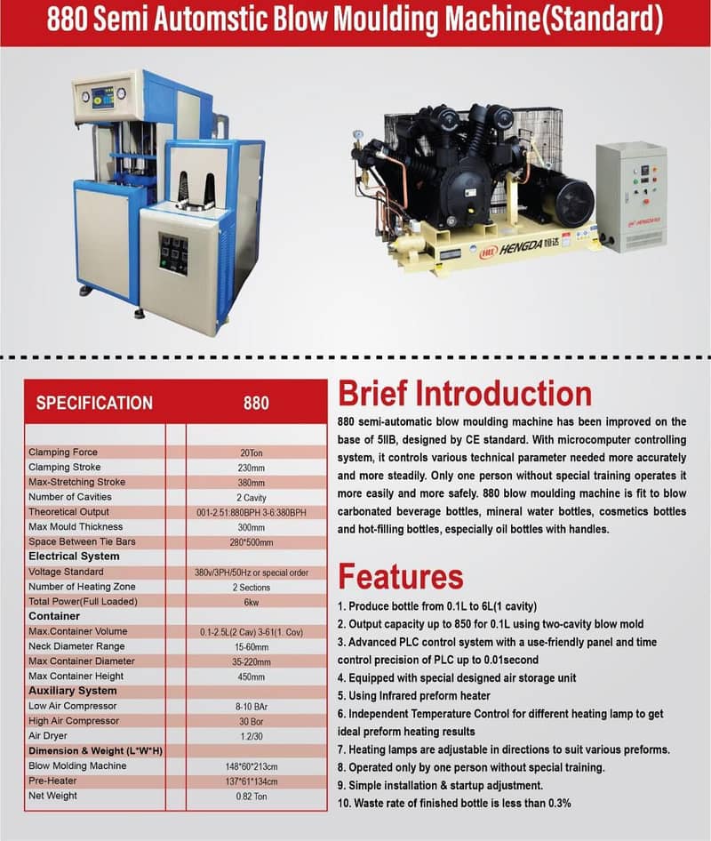 Pet blow machine 11