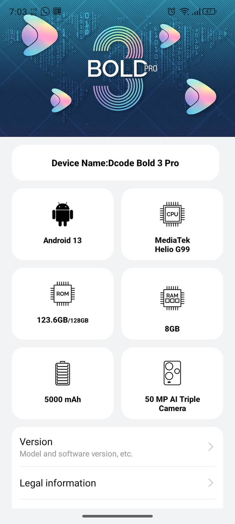 Decode bold 3 pro urgent sale 7