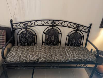 iron rod used sofa set