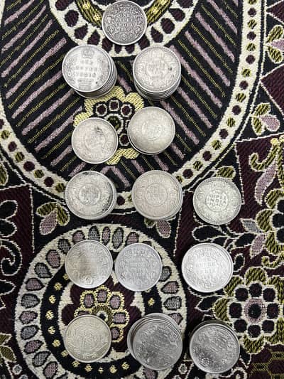 Antique silver coins