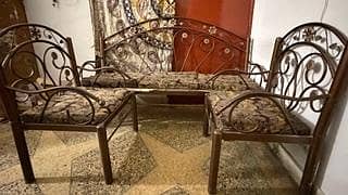 Iron rod sofa set