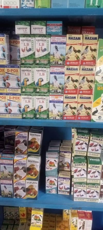 All type of animal medicine and food available contact no. 03165999409