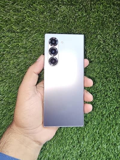 fold 6 silver colour with charger non pta