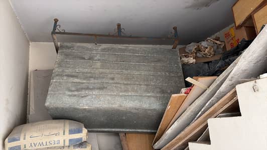 Heavy Metal Trunk/ Patti (4ft x 2.5 ft) with Iron Stand for Sale