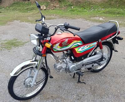Honda 70cc 2023 Model Abbottabad Registered Red colour
