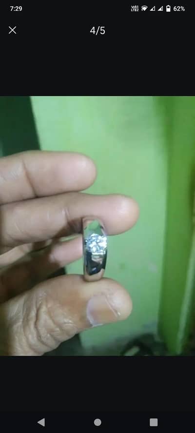 chandi ki angothi wazan 7.500