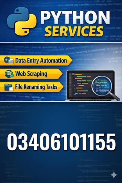 “Python Data Entry / Automation Service Available”