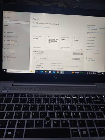 Hp laptop core i5 8th gen