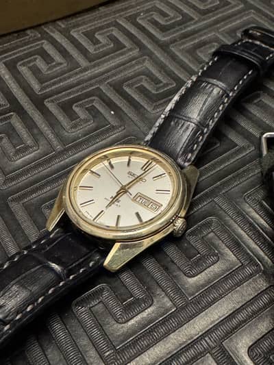King seiko 45 hi beat movement gold plated