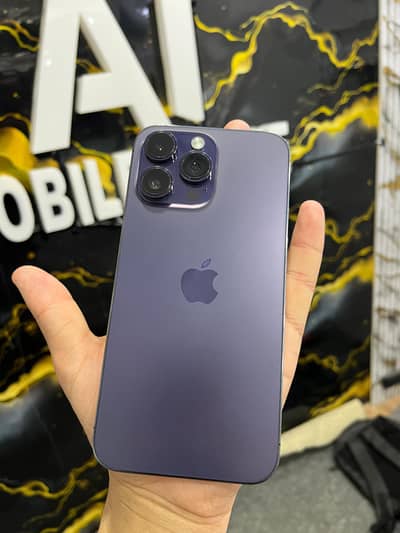 Apple phone 14 Promax , Non PTA , Storage 256gb , Battery  91