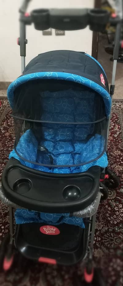 IMPORTED BRIGHT STAR PRAM/STROLLER ONLY 1 HOUR USED