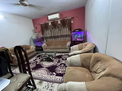 7 seater sofa with table and aquarium and new swing