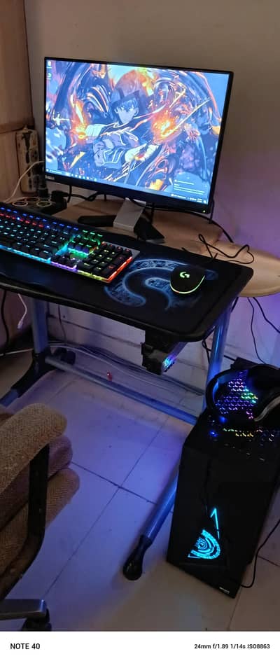 Ryzen 5 2600 Gaming PC RX 580 8GB 16GB RAM SSD RGB Case Windows 11