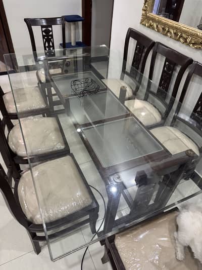 wooden dining table, local made