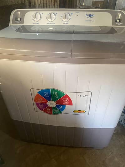 super Asia washing machine + dryer