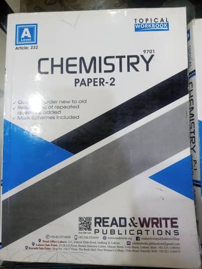 A levels chemistry past papers (p1, p2)