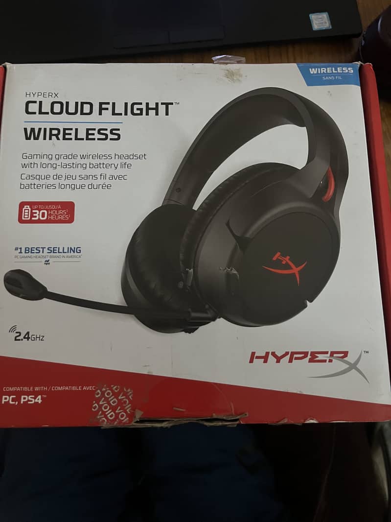 HyperX cloud flight wireless gaming headset 0