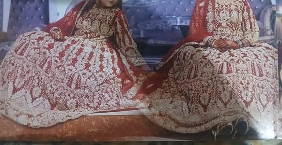 Barat Bridal Dress  With Juilery And Paras.