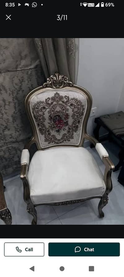 chair with centre table just like new