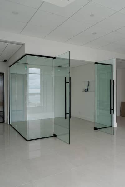 OFFICE GLASS PARTITION AND CABIN
