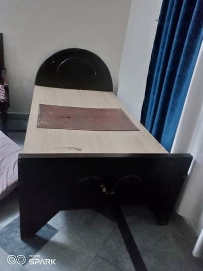 Single bed wooden urgent sale