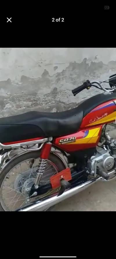 Honda bike CD 70 cc urgent for Sale model 2005