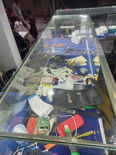 Mobile shop rack and counter