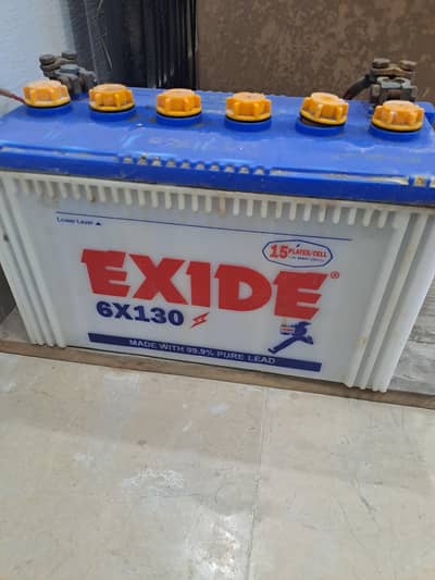 EXIDE 6X130 15 plates battery in Excellent running condition