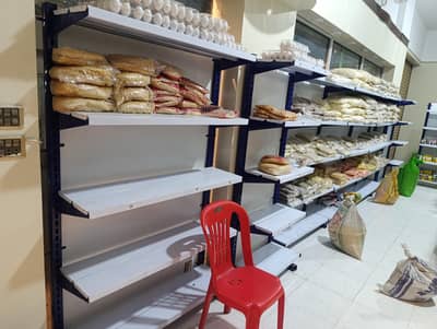 shelves and rack for store