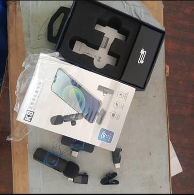 K8 Wireless 3-in-1 Noice Reduction Mic For Iphone & Android