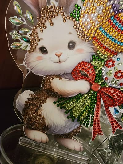 Easter gift for your little princess. hand made diamond painting