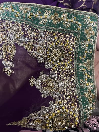 Plum purple elegant saree